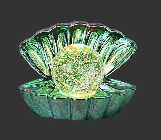 Colour Changing Mood Lamp Clam Shell - Mint Pearl