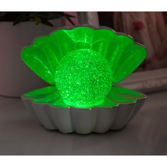 Colour Changing Mood Lamp Clam Shell - Mint Pearl