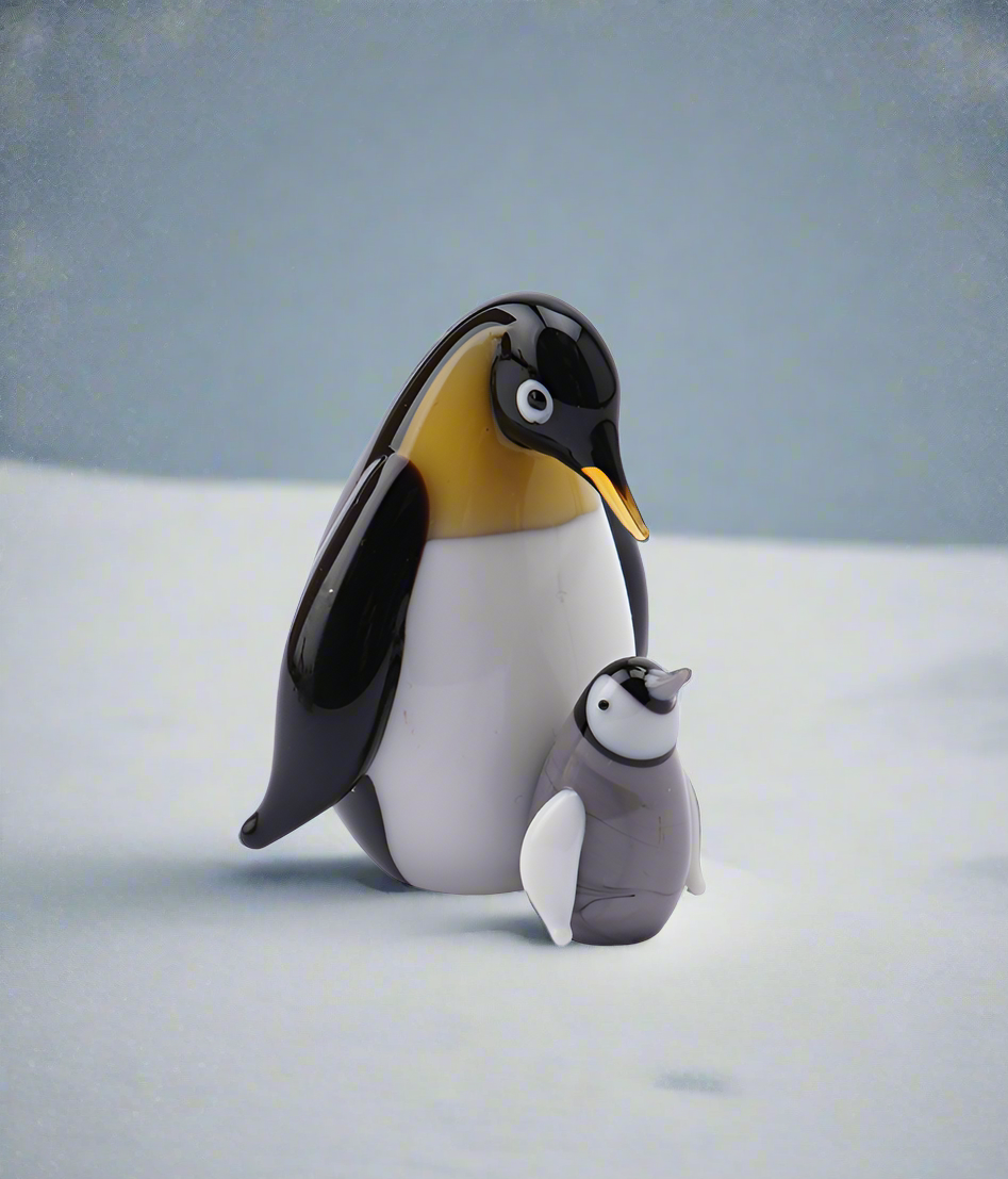 Glass Penguin and Baby