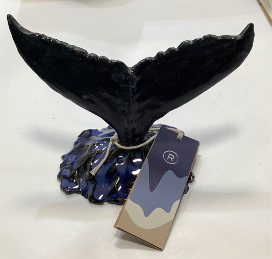 Handmade Whale Tail Sculpture