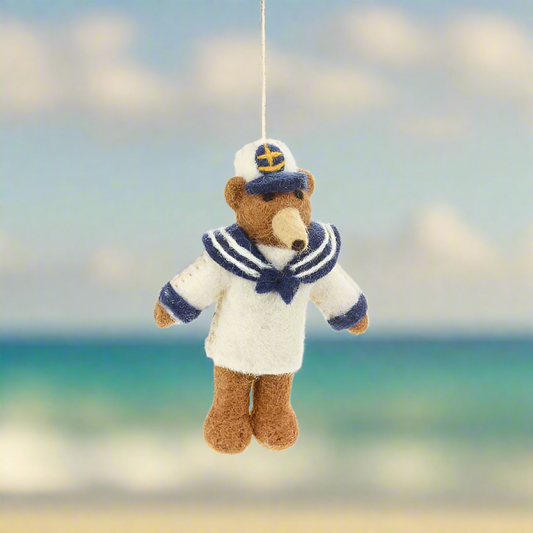 Handmade Felt Sailor Bear