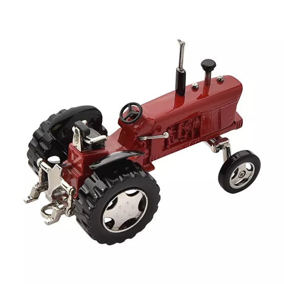 Miniature Red & Black Tractor Clock