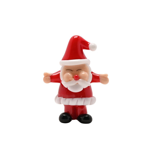 Glass Festive Miniature Santa