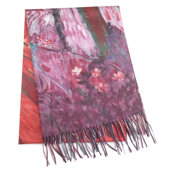 Painted Branches Scarf, Orange