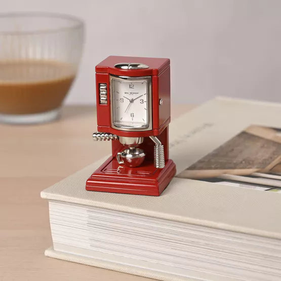 Miniature Coffee Machine Clock