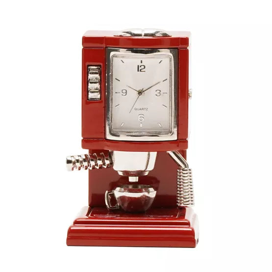 Miniature Coffee Machine Clock