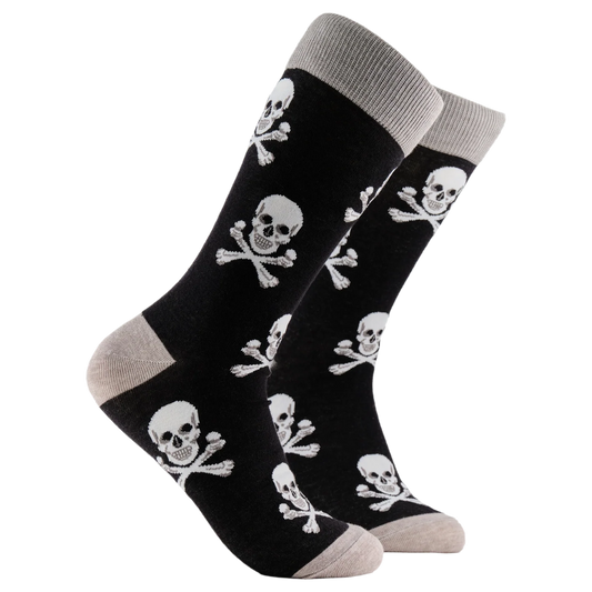 Soctopus, Pirate Skull & Cross Bones, Size 9-12 (Euro 43-46)