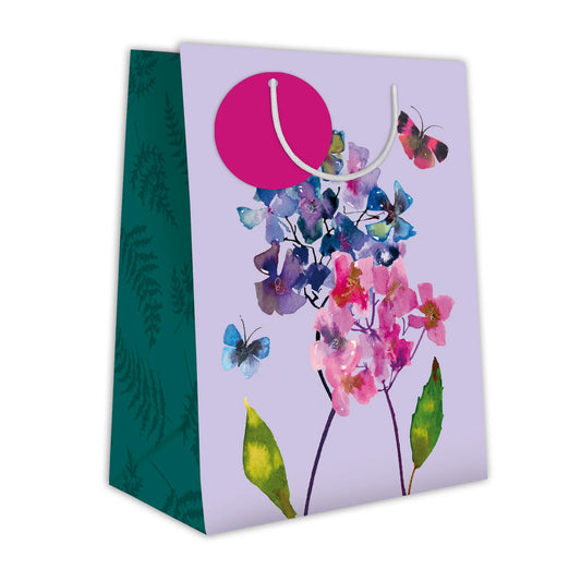 Floral Gift Bag (Medium) - Hydrangeas