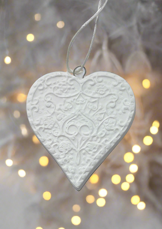 Porcelain Embossed Heart