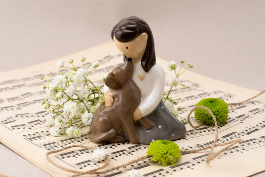 Loving Dog Figurine - Close At Heart