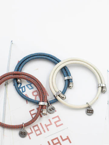 Aqua Beach Recycled Plastic Adjustable Bracelet, Various Colours