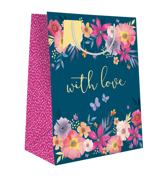 ‘With Love’ Floral Gift Bag (Large)