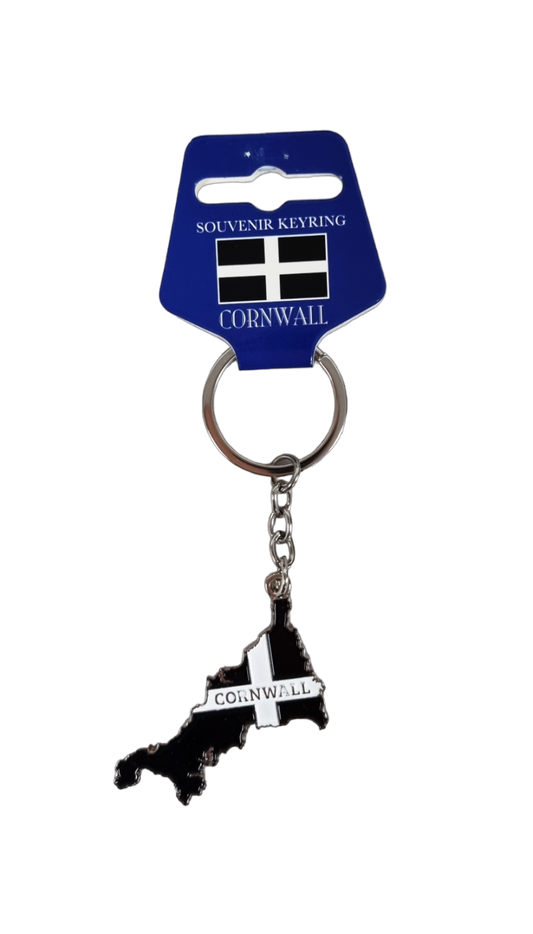 Cornwall Map Keyring