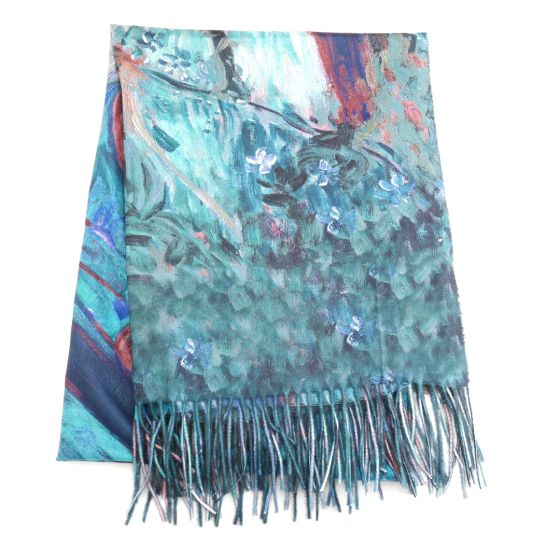 Painted Branches Scarf, Teal
