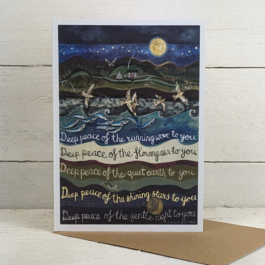 Deep Peace Greetings Card