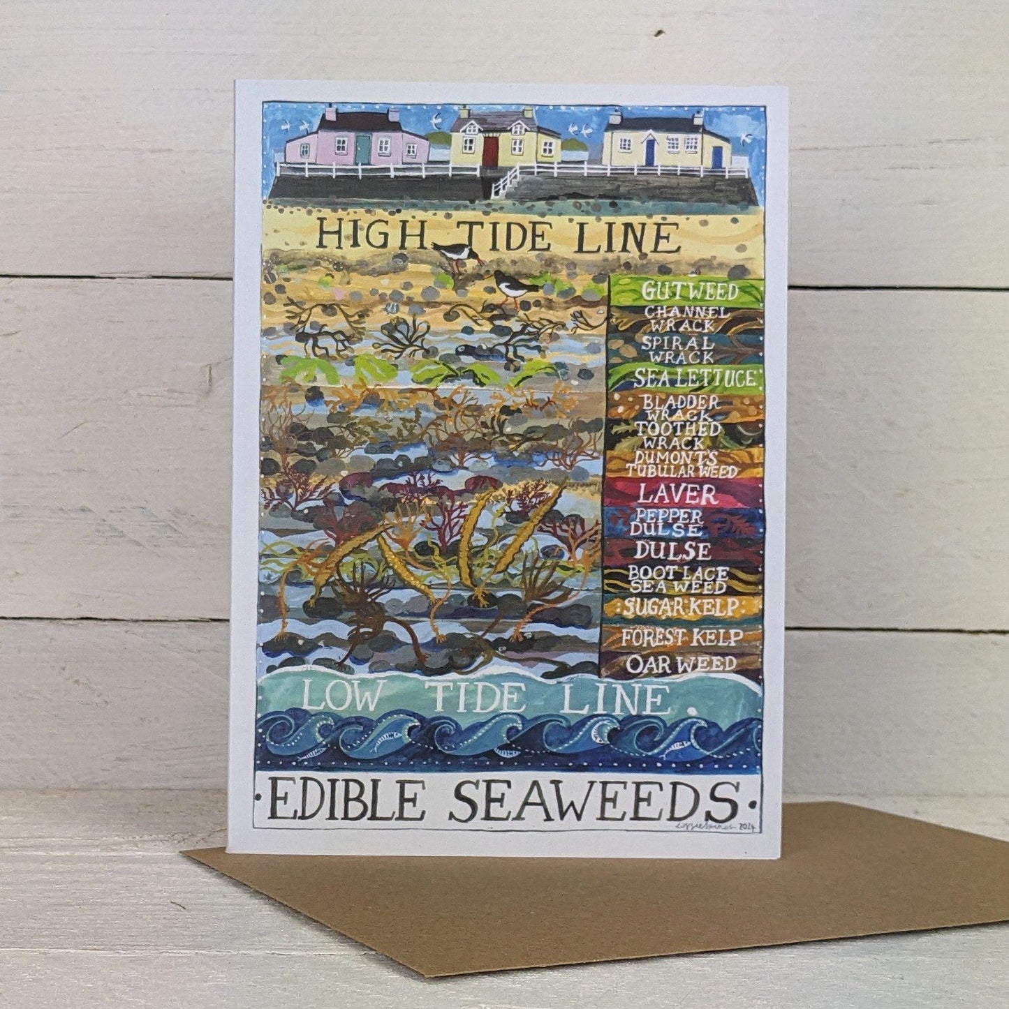 'Edible Seaweed' Greetings Card