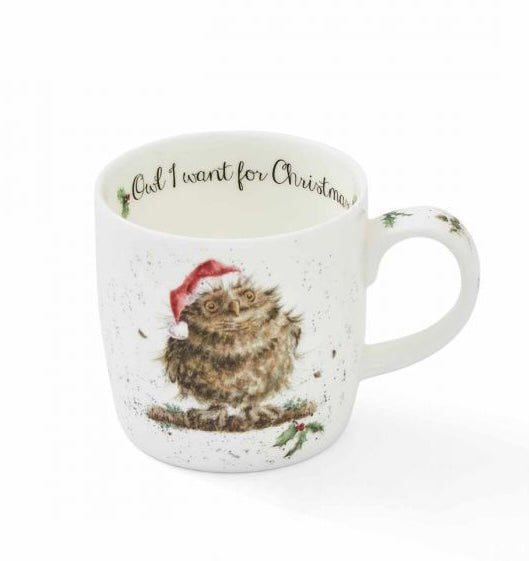 Royal Worcester, Wrendale, 'Owl I Want for Christmas’ Mug