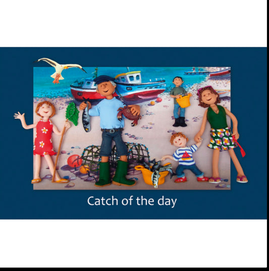 Catch of the Day Cotton Tea Towel
