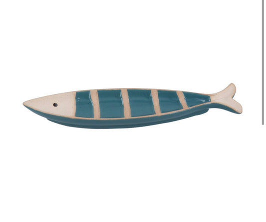 Blue Stripe Sardine Trinket Dish