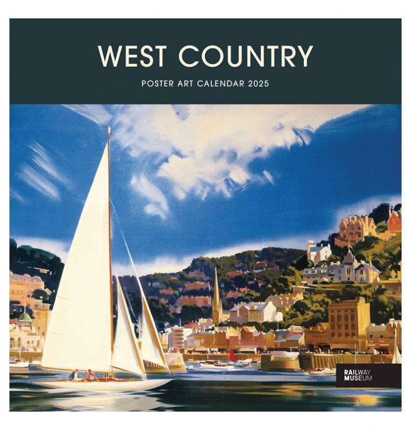 West Country Poster Art 2025 Wall Calendar