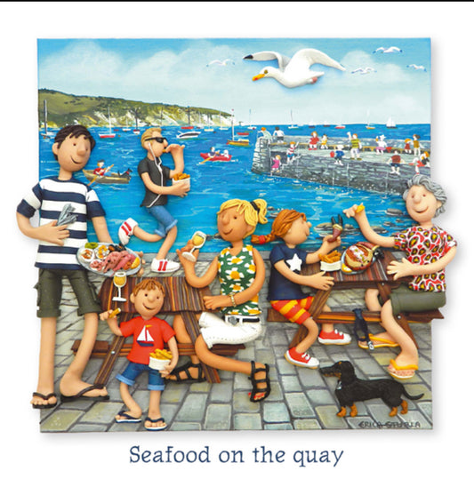 Sea Food on the Quay Greetings  Card