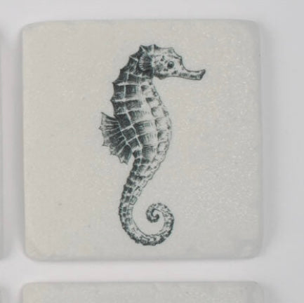 Seahorse Ceramic Coaster