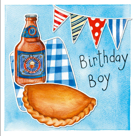 Birthday Boy Pasty Birthday Card