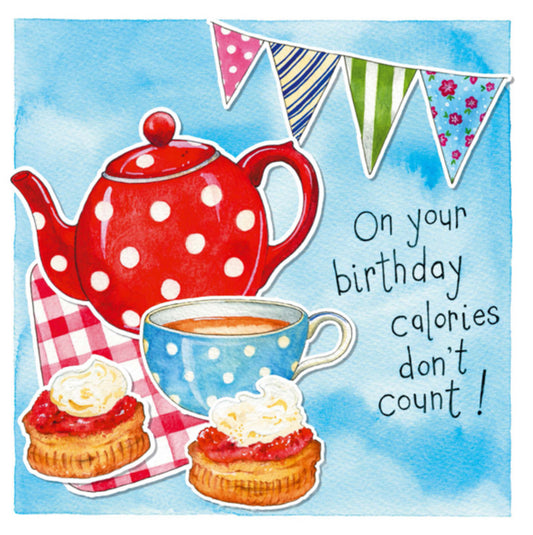 Birthday Cream Tea Birthday Card