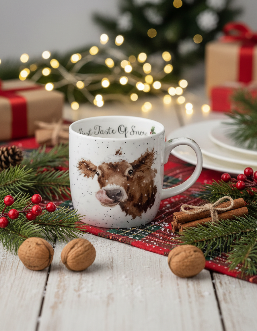 Wrendale First Taste of Christmas Mug