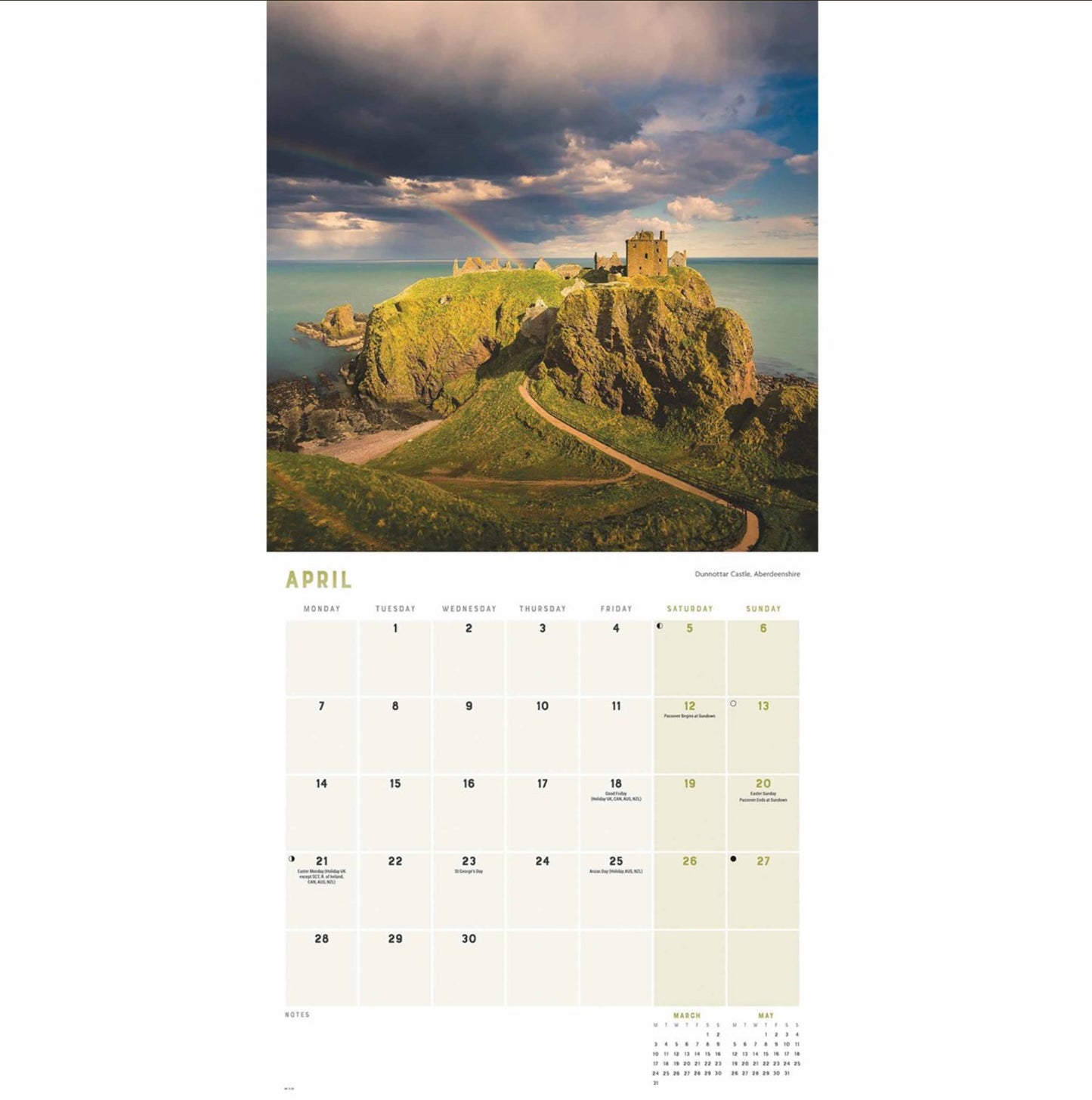 Coastlines of Britain 2025 Calendar