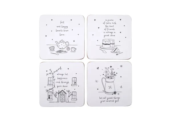 Send with Love, Set of 4 Coasters