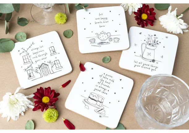 Send with Love, Set of 4 Coasters