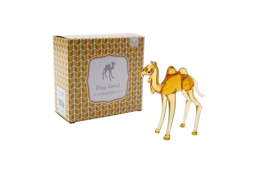 Glass Camel Figurine