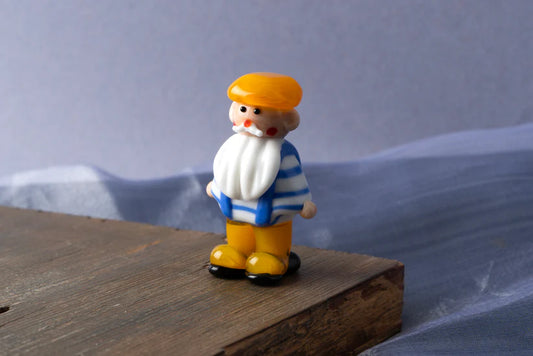 Glass Cornish Fisherman Figurine