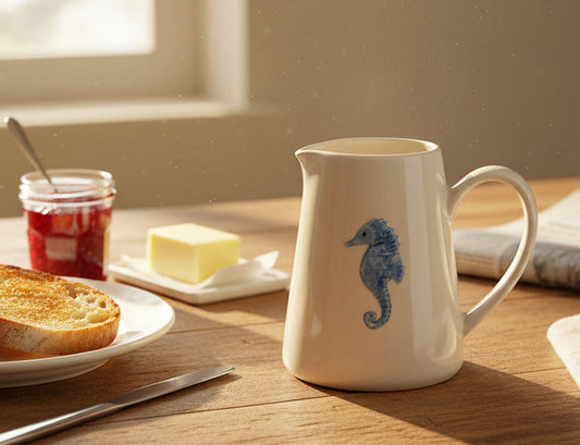 Seahorse Mini Stoneware Jug