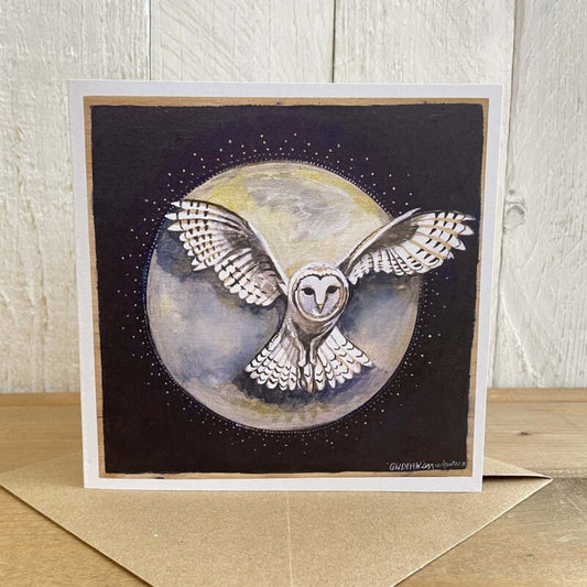 Owl - Gwdihw Greetings Card