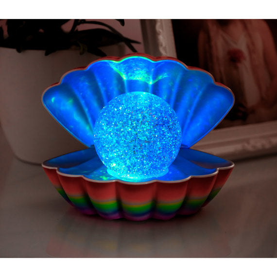 Colouring Changing Mood Lamp Clam Shell - Rainbow