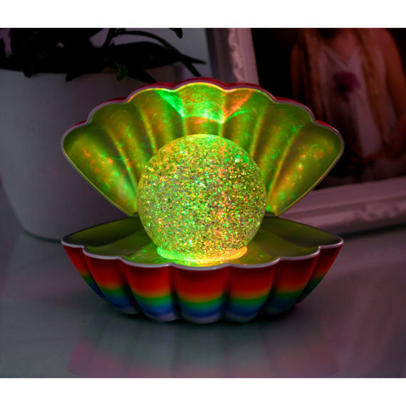 Colouring Changing Mood Lamp Clam Shell - Rainbow