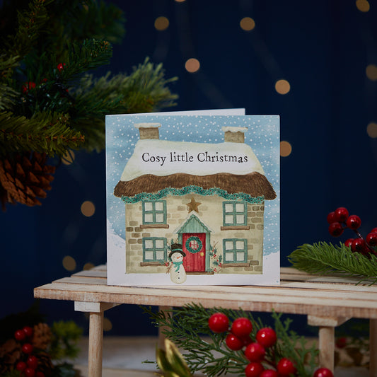 Cosy Little Cottage Christmas Card