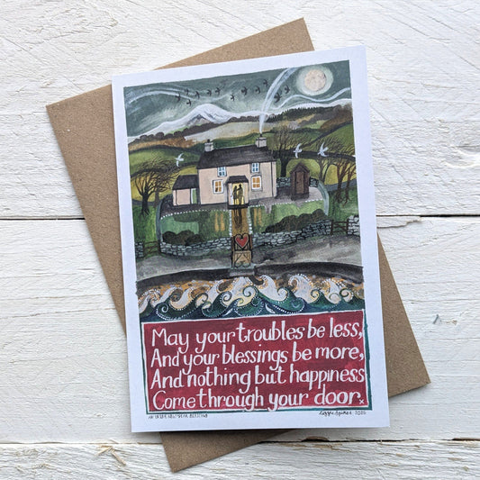 Irish Blessing A6 Greetings Card