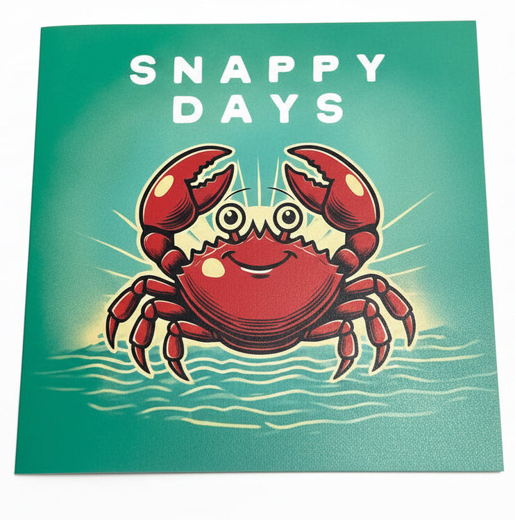 ‘Snappy Days', Greetings Card