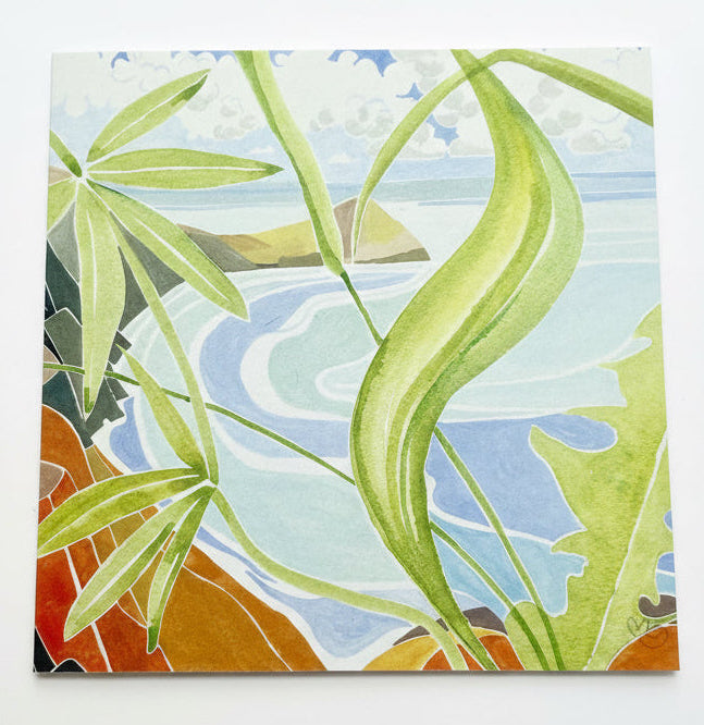 ‘Coast Path to Cape Cornwall', Greetings Card