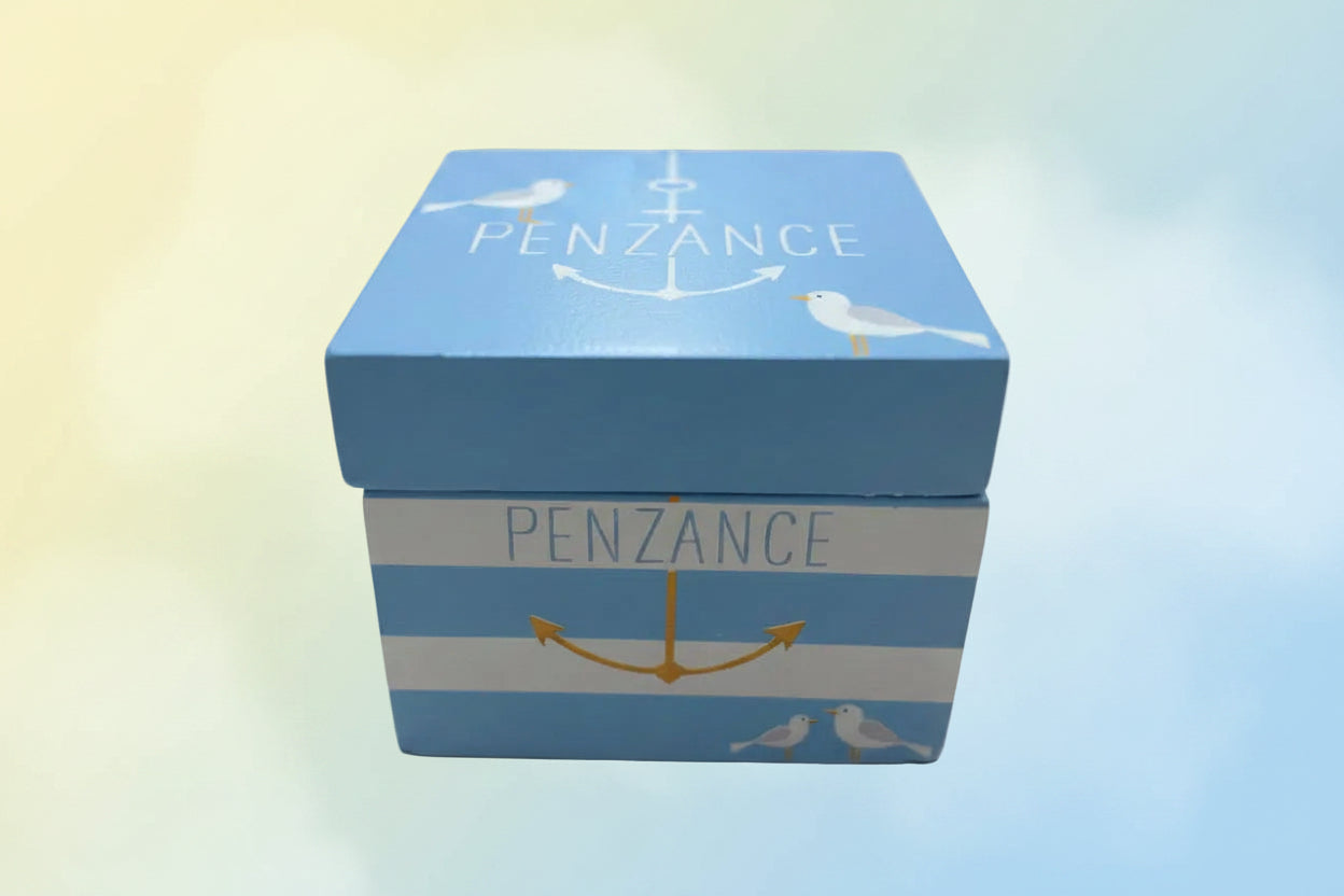 Penzance Seagull Wooden Trinket Box