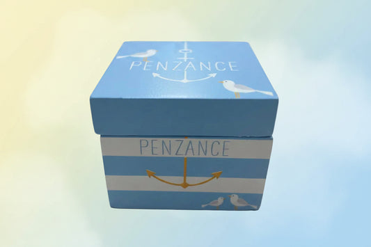 Penzance Seagull Wooden Trinket Box