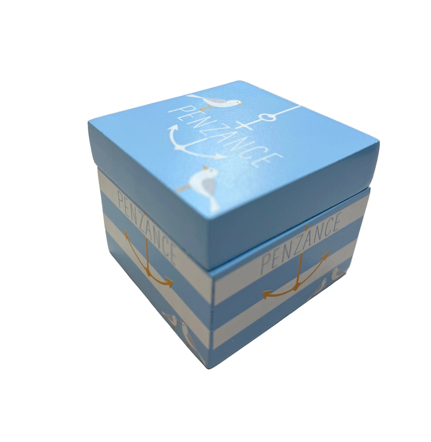 Penzance Seagull Wooden Trinket Box