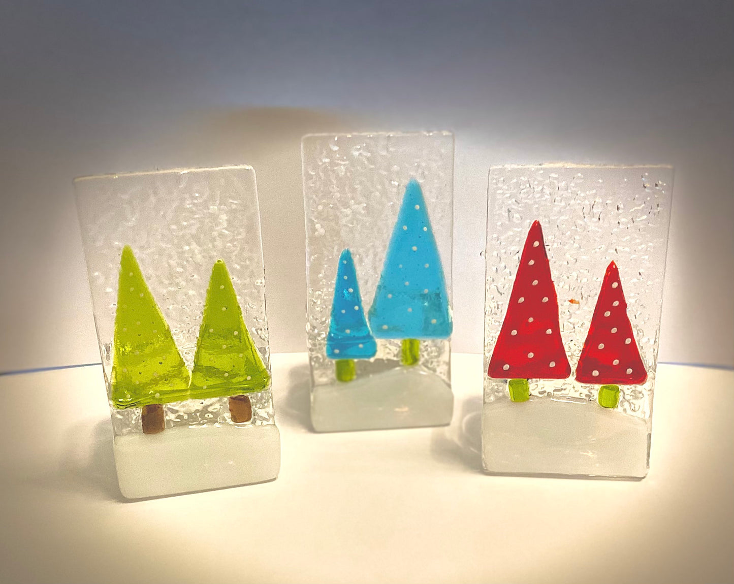 Christmas Tree Glass Nightlight Holder