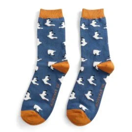 Seagull Socks, Navy, Size 7-11