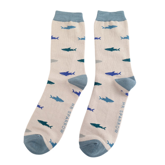 Shark Socks, Size 7-11, (Euro 42-46)
