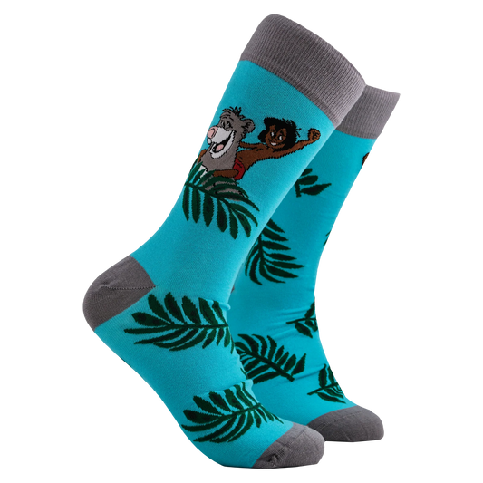 Soctopus Socks - Disney's Jungle Book Socks - Mowgli and Baloo