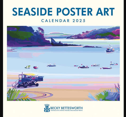 Seaside Poster Art 2025 Calander